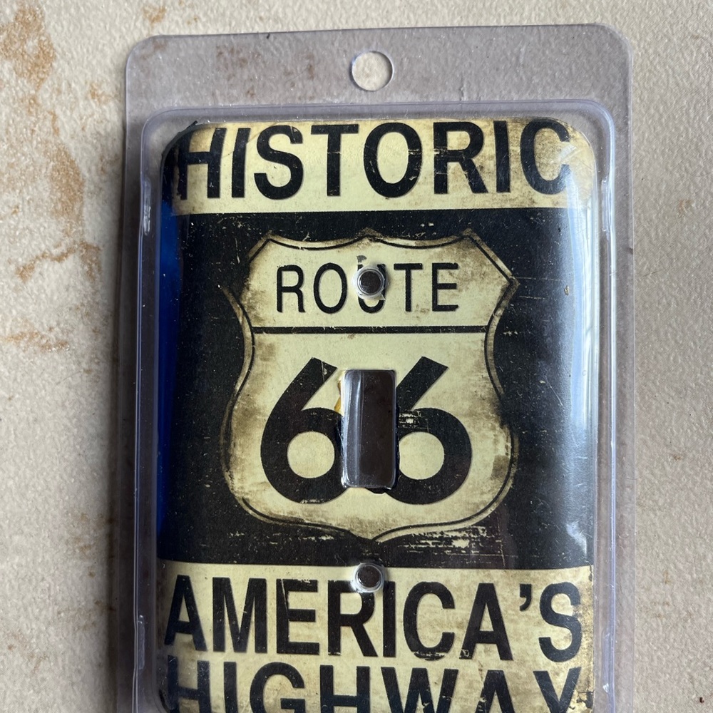New light switch plate Route 66